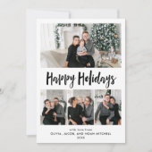 おめでとう |白黒写真グ数々のリッド シーズンカード (正面)