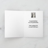 おめでとう 看護学卒業 ヴィンテージ カード (内部)