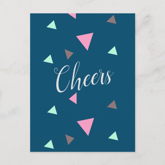 おめでとう 祝賀 卒業 歓呼 ポストカード (正面)