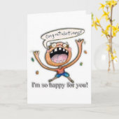 おめでとう! 私はあなたのためにとても幸せです! カード (黄色い花)