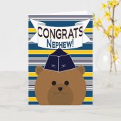 おめでとう – 空軍将校/甥 カード (黄色い花)