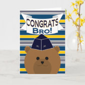 おめでとう – 空軍 – ブラザー/ブロ カード (黄色い花)