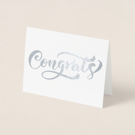 おめでとう 箔カード (正面)