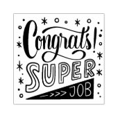 おめでとう 素晴らしい仕事 ラバースタンプ (インプリント)