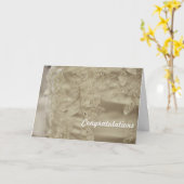 おめでとう - 結婚のご報告 カード (黄色い花)