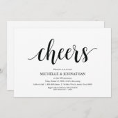 おめでとう、結婚記念日お祝いの招待状 招待状 (正面/裏面)