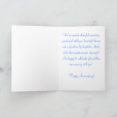 おめでとう - 結婚記念日 カード (内部)