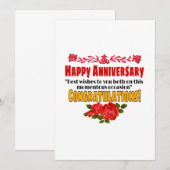 おめでとう（結婚記念日） 招待状 (正面/裏面)