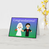 おめでとう…考え.!結婚カード カード (黄色い花)