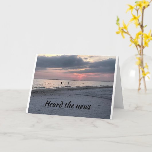 **おめでとう**「良い知らせ」を聞きました カード (黄色い花)