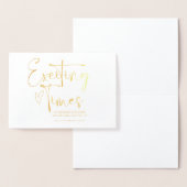 おめでとう！花嫁と花婿の友達 結婚記念日 箔カード (ディスプレー)