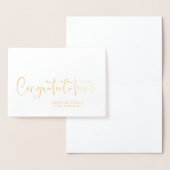 おめでとう！花嫁と花婿の結婚・婚約 箔カード (ディスプレー)