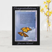 「おめでとう、賛美」 カード (黄色い花)