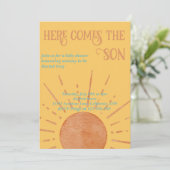 おめでとう!赤ちゃんの歓迎シャワー招待状 招待状 (スタンド正面)