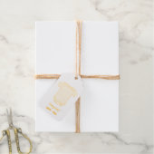 おめでとう!(赤ちゃんシャワークロス) ギフトタグ (麻糸付属)