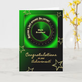 おめでとう/達成 – 抽象芸術 カード (黄色い花)