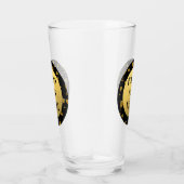 おめでとう！金ゴールドと黒エレガント タンブラーグラス (右)