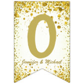 ☆おめでとう☆金ゴールド紙吹雪 バンティングフラッグ (第2の旗)