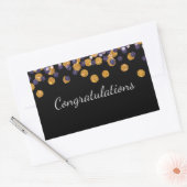 おめでとう 長方形シール (封筒)