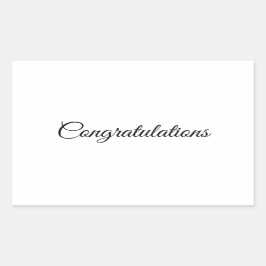 おめでとう 長方形シール