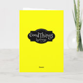 おめでとう、電気技師、未来は明るい カード (裏面)