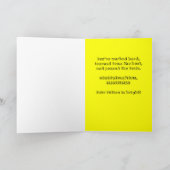 おめでとう、電気技師、未来は明るい カード (内部)