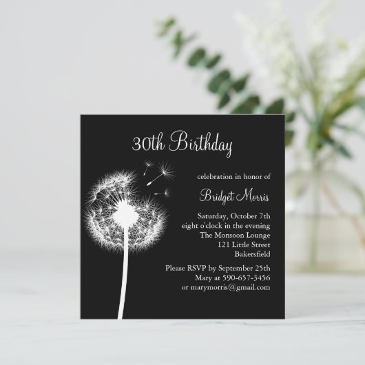 おめでとう！（黒） 招待状 (スタンド正面)