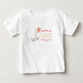 おめでとう！1歳 誕生日 シャツ 名入れ ベビー服 (正面)