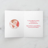 おめでとう。12月生まれの赤ちゃん男の子 シーズンカード (内部)