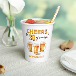 おめでとう!30歳の誕生日 紙コップ