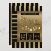 おめでとう！50周年ゴールデンアニバーサリー 招待状 (正面/裏面)