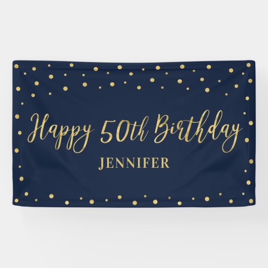 おめでとう | 50歳の誕生日パーティーバナー 横断幕 (横)