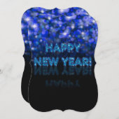 おめでとう! | Blue Bokehs Sparkles シーズンカード (正面/裏面)