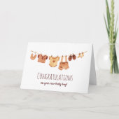 おめでとう – Boho Baby Clothes カード (正面)