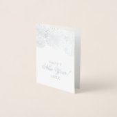 おめでとう！Fireworksモダンの写真 箔カード (正面)