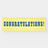 おめでとう – Giant Word on a 横断幕 (横)