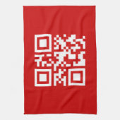 おめでとう！-- QRコード キッチンタオル (縦)