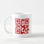 おめでとう！-- QRコード コーヒーマグカップ (左)