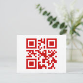 おめでとう!-- QRコード シーズンポストカード (スタンド正面)