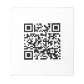 おめでとう！-- QRコード ノートパッド (正面)