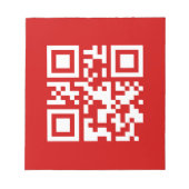 おめでとう！-- QRコード ノートパッド (正面)