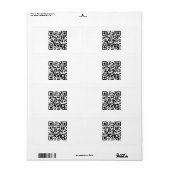 おめでとう！-- QRコード ラベル (フルシート)