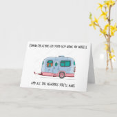 おめでとう「YOUR NEW HOME ON WHEELS」カード カード (黄色い花)