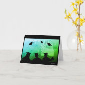 おめでとうASL卒業表 カード (黄色い花)