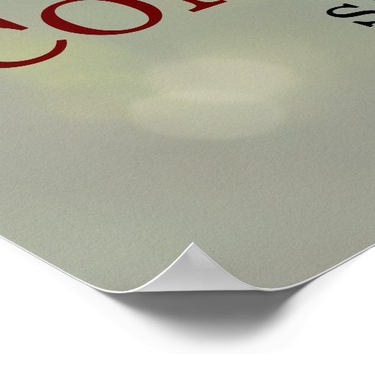 おめでとうGrad 2023フォトオーバーレイブルゴーニュブラック ポスター (角)