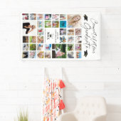 おめでとうGrad 35フォトコラージスクリプトパーソナライズされた 横断幕 (インサイチュ)