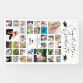 おめでとうGrad 35フォトコラージスクリプトパーソナライズされた 横断幕 (横)