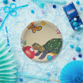 おめでとめの子どもたちのパーティー用品がみすぼらしいシック ペーパープレート (パーティー)