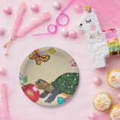 おめでとめの子どもたちのパーティー用品がみすぼらしいシック ペーパープレート (パーティー)