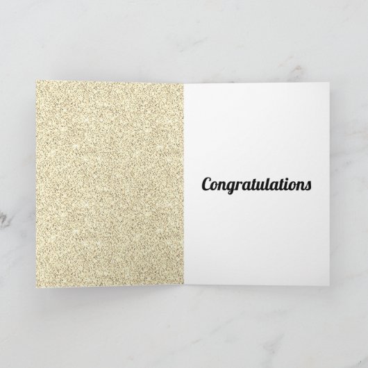 おめでとパーソナライズされたかわいらしめでとう カード (内部)